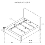 Queen bed frame corner and detail