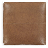 Emilia Caramel 5-Piece Sectional with Ottoman sectional sofa side angle