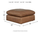 Emilia Caramel 5-Piece Sectional with Ottoman - image 8