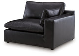 main view of Emilia Black Sofa and Loveseat furniture