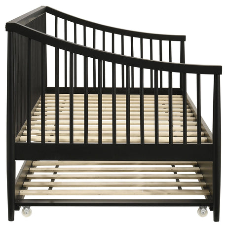 Detail of smooth trundle front on Delgado Windsor Daybed