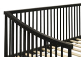 Back view of Delgado Windsor Twin Daybed with Trundle Black