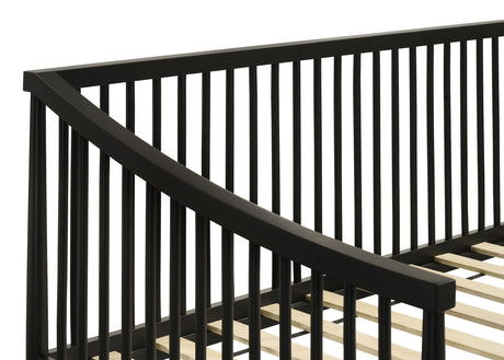 Back view of Delgado Windsor Twin Daybed with Trundle Black