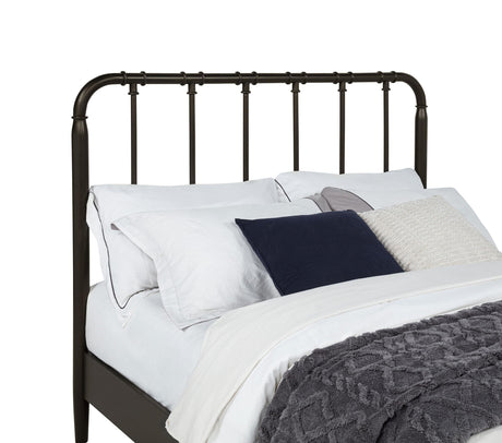 Rocco Twin Bed open frame headboard side angle