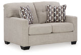 Mahoney Pebble Sofa and Loveseat set side angle view