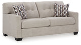 Mahoney Pebble Sofa and Loveseat set angled main view