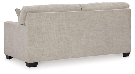 Back view of Mahoney Pebble Chenille Sofa