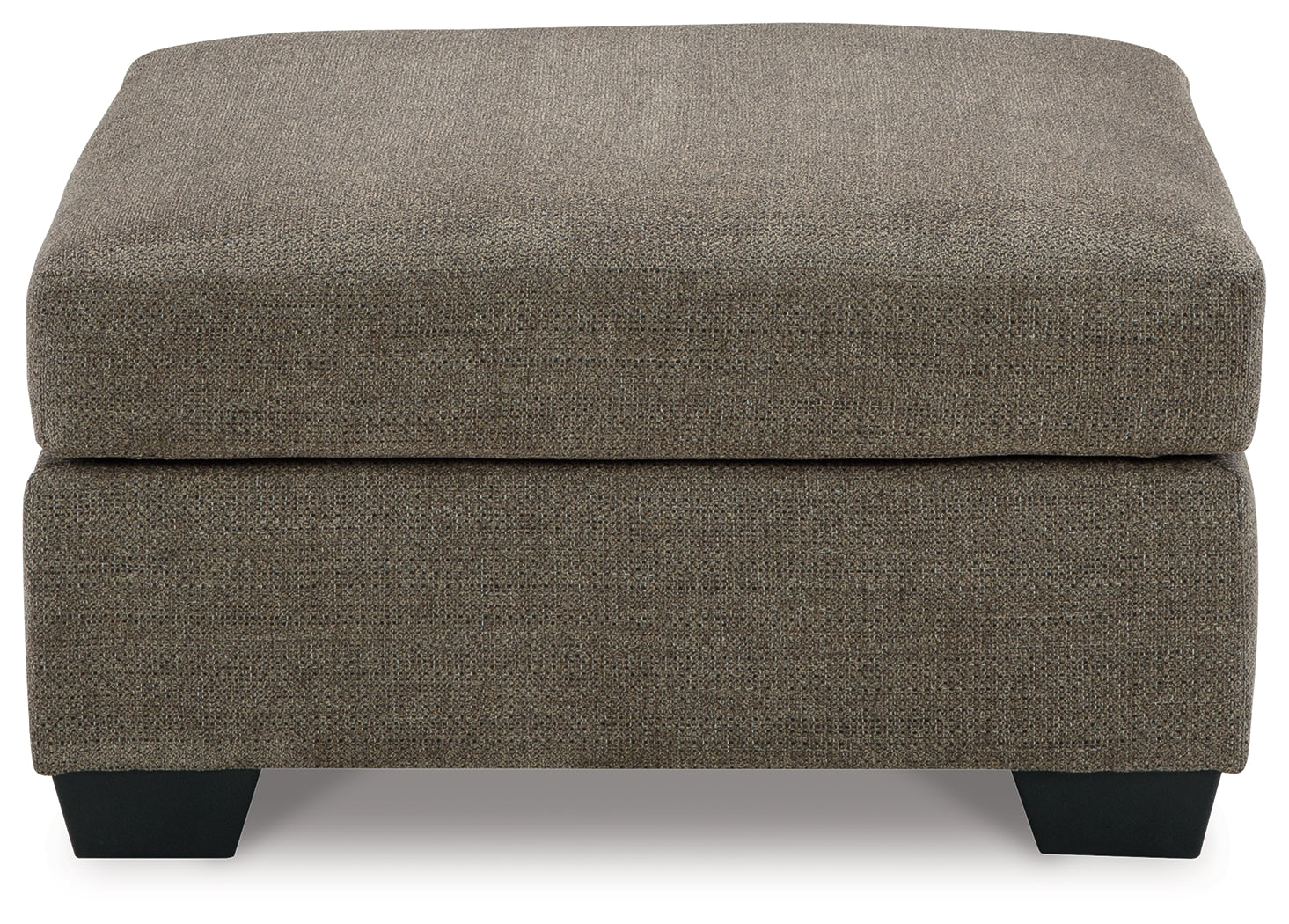 main view of Mahoney Chocolate 2-Piece Sectional with Ottoman sectional sofa