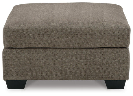 Mahoney Chocolate 2-Piece Sectional with Ottoman - image 6