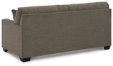 Back detail of Mahoney Chocolate Sofa and Loveseat