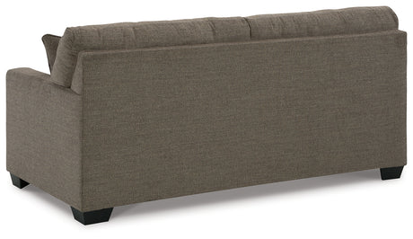 Back detail of Mahoney Chocolate Sofa and Loveseat