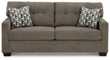 Close-up detail of chenille upholstery on Mahoney Sofa