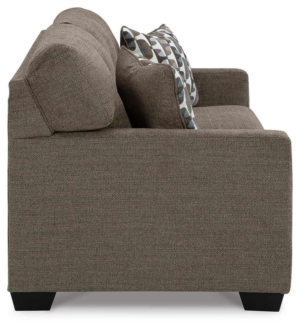 Mahoney Chocolate Full Sofa Sleeper back view