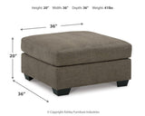 Mahoney Chocolate 2-Piece Sectional with Ottoman - image 9