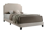 Tamarac Upholstered Nailhead Eastern King Bed Beige - Ella Furniture