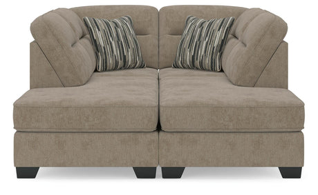 Olten Mocha Chenille 2-Piece Super Chaise - image 2