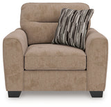 Olten Oversized Chair back view showing upholstery