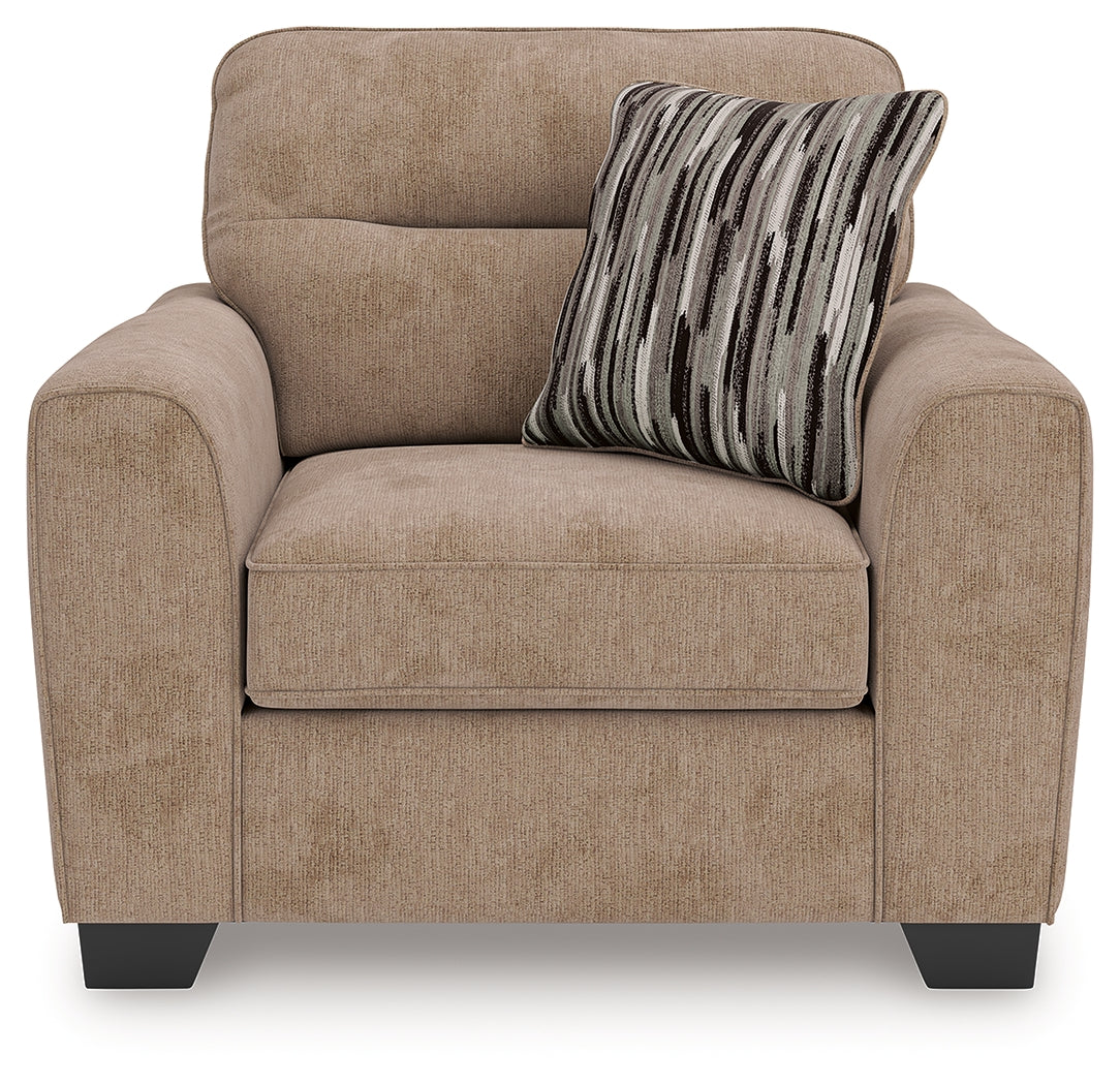 Olten Oversized Chair back view showing upholstery