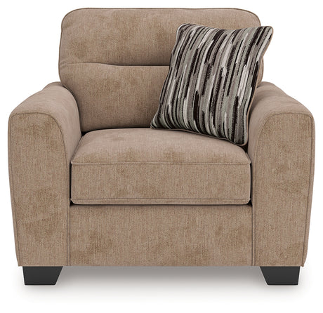 Olten Oversized Chair back view showing upholstery