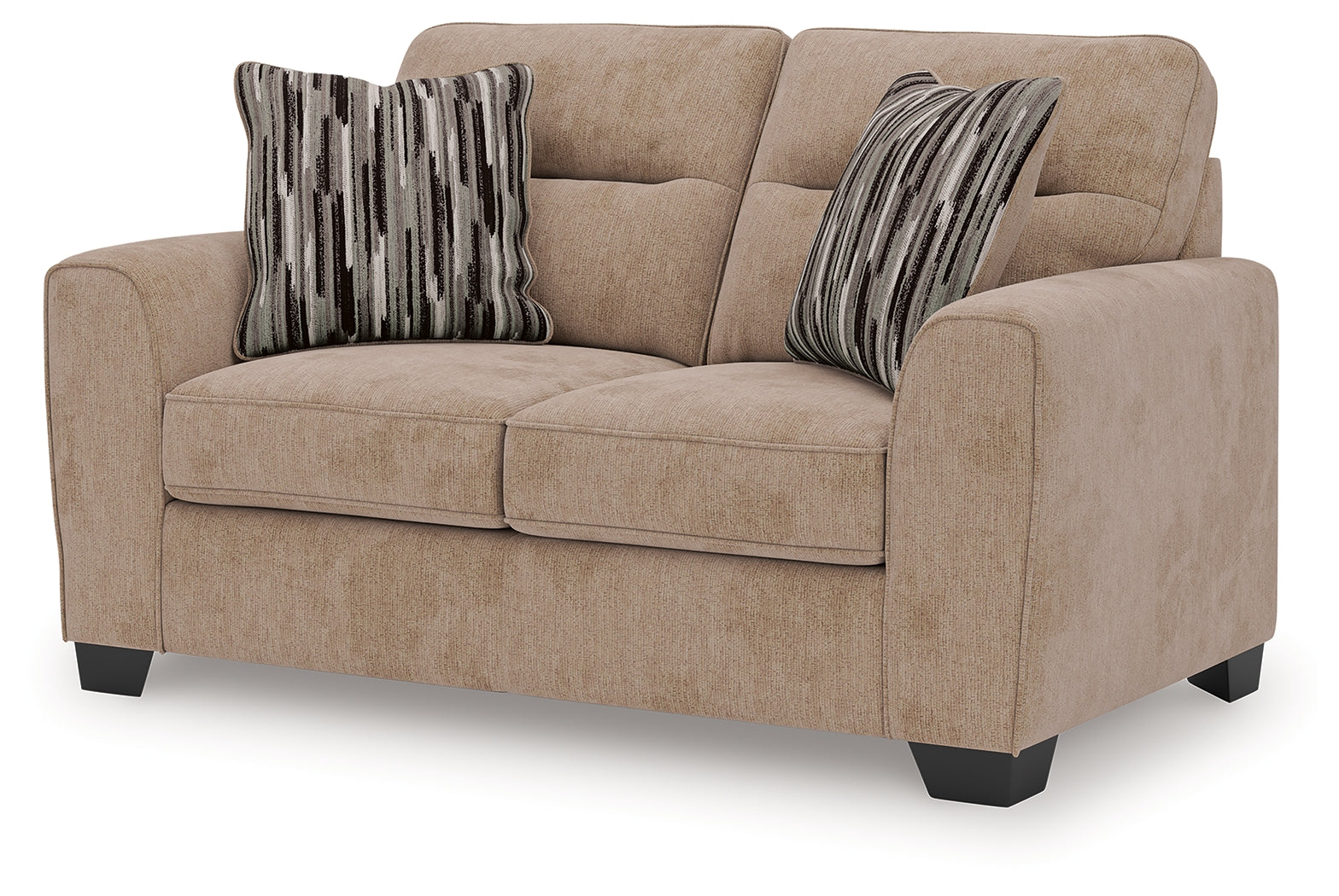 Olten Mocha Chenille Loveseat alternate angle