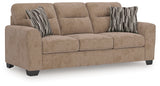 Olten Mocha Chenille Sofa angled front view