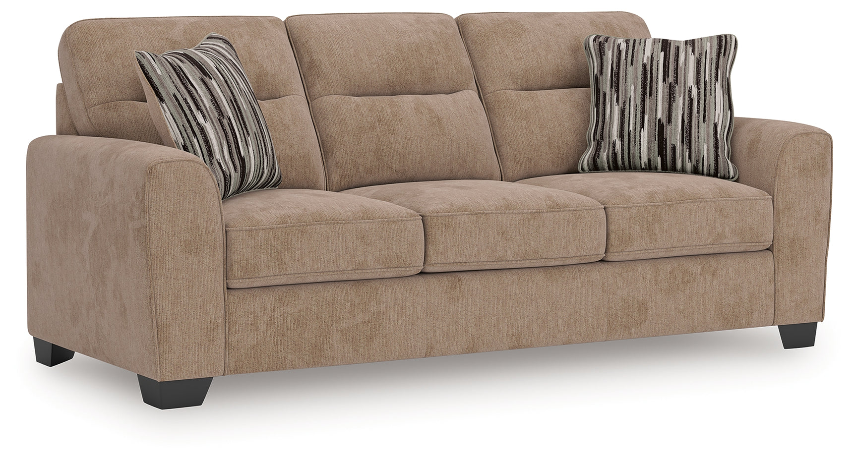 Olten Mocha Chenille Sofa angled front view