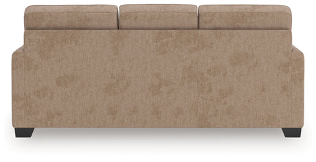 Olten Mocha Chenille Sofa rear side view