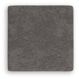 Olten Graphite Chenille Oversized Accent Ottoman side view