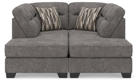 Olten Graphite Chenille 2-Piece Super Chaise - image 2