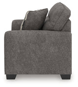 Olten Graphite Oversized Chair angled view