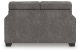 Olten Loveseat back view showing clean upholstery