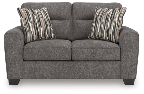 Olten Loveseat head-on view showing seat and back cushions