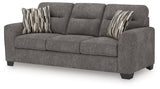 Olten Graphite Chenille Sofa angled main view