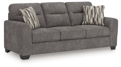 Olten Graphite Chenille Sofa side view