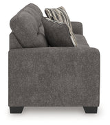 Olten Graphite Chenille Sofa additional side view
