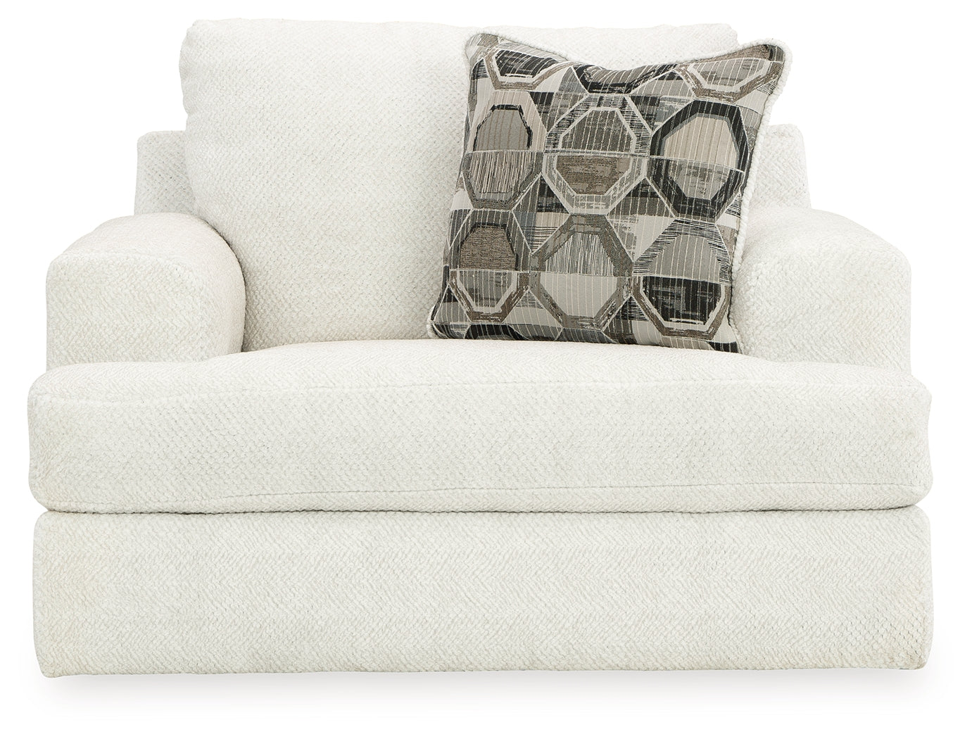 Karinne Linen Chair and Ottoman