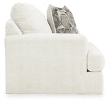 Side profile of Karinne Linen Velvet Oversized Chair