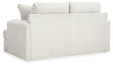 Karinne Linen Velvet Loveseat back view