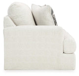 Karinne Linen Velvet Loveseat side view