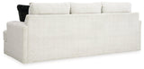 Side profile of Karinne Linen Velvet Sofa