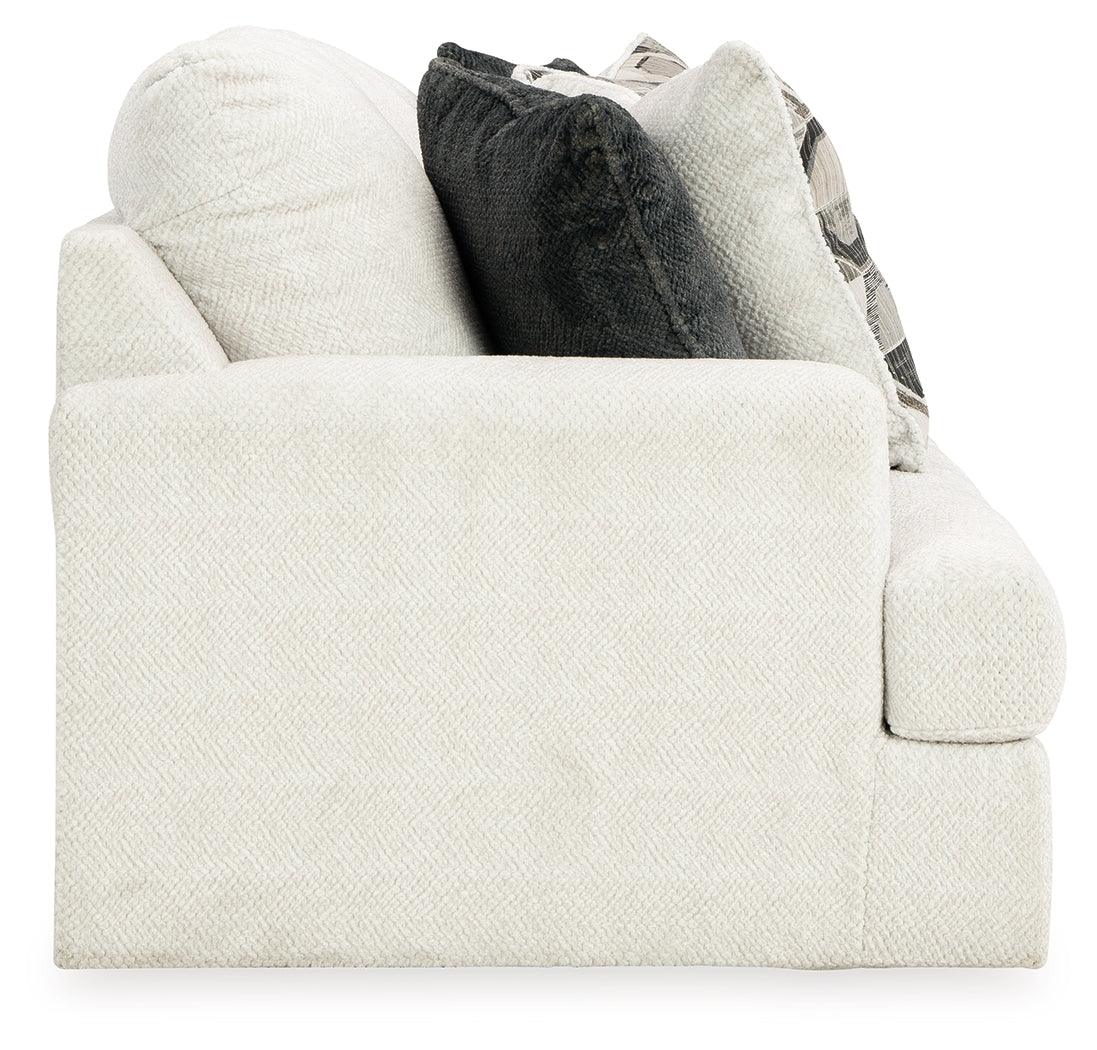 Main front view of Karinne Linen Velvet Sofa