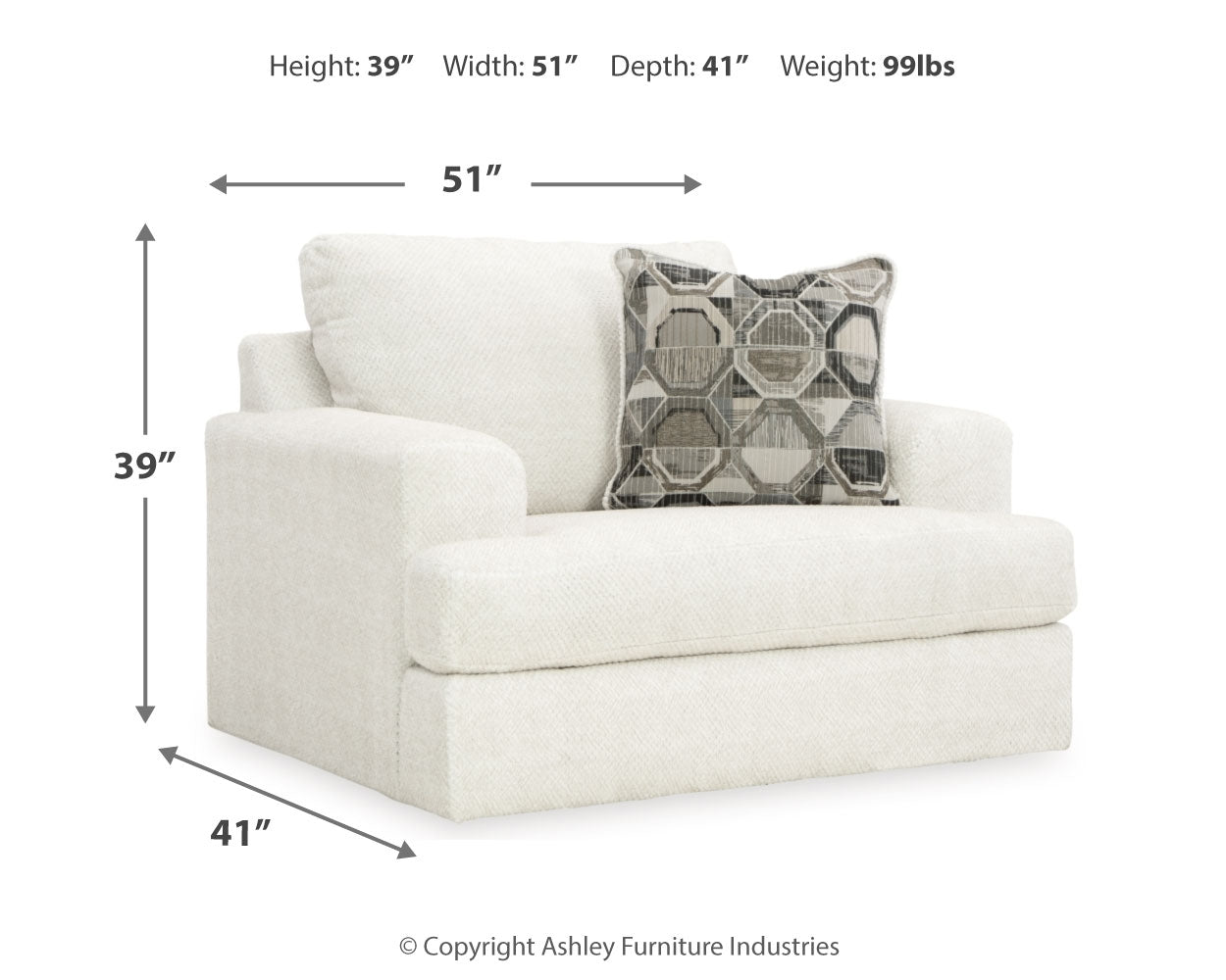 Karinne Linen Chair and Ottoman