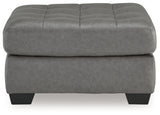 Clairette Court oversized accent ottoman head-on view
