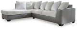 Detail close-up of arm and fabric on Clairette Court sectional