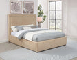 Lawson bed close-up of fabric headboard
