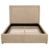 Side angle of Lawson upholstered full bed