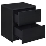 Open drawer of Westpark nightstand showing storage space