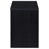 Nightstand placed in modern bedroom setting
