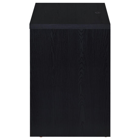 Nightstand placed in modern bedroom setting