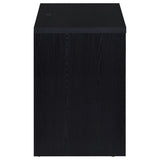 Side angle highlighting nightstand height and drawer design